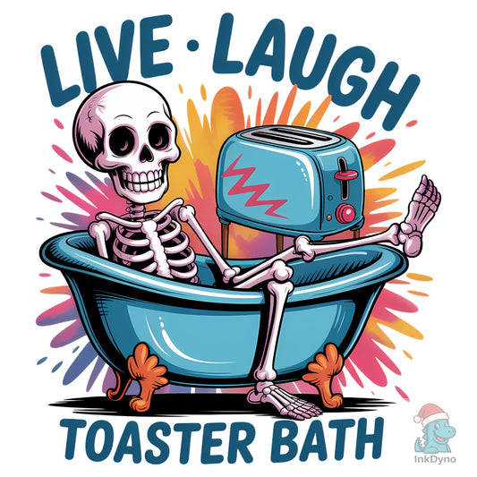 Funny Skeleton - Electric Toaster Ar - DTF Transfer