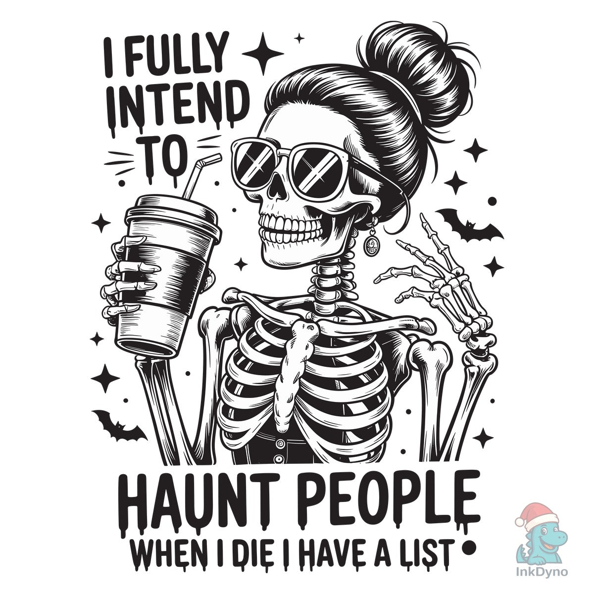 Vintage Funny Sarcastic Skeleton