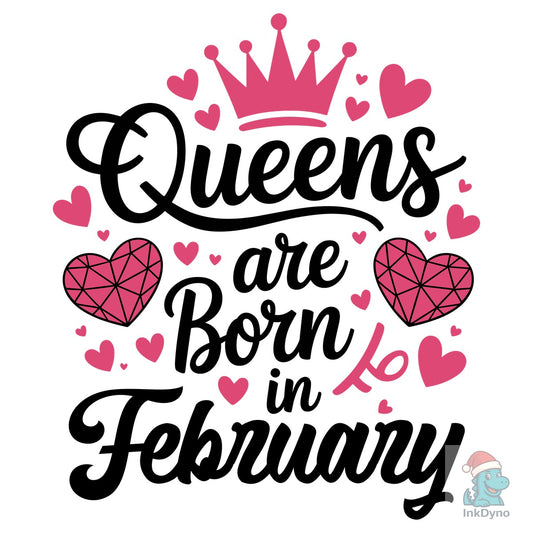 A Queen Was Born in T- Shirt Design - DTF Transfer