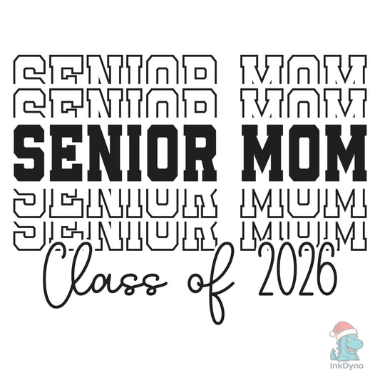 RETRO SENIOR MOM CLASS of 2026 S - DTF Transfer