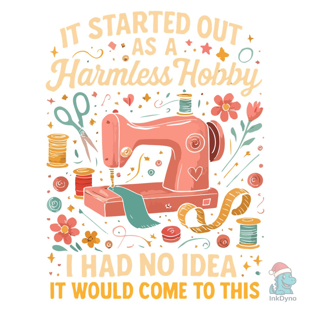 Sewing T-Shirt Graphic Design