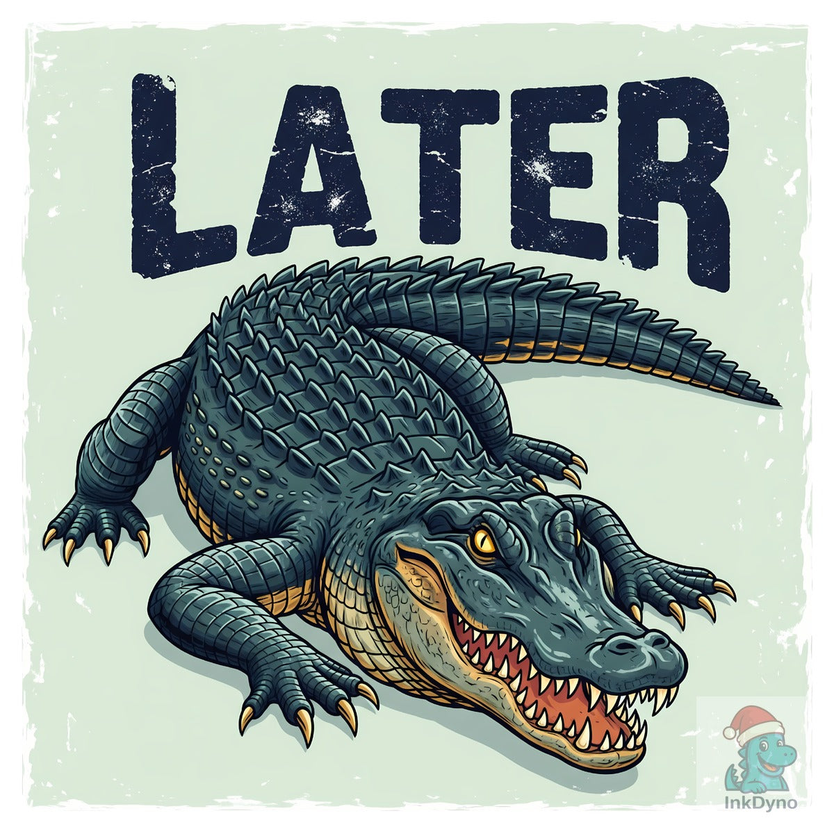 Later Alligator Retro Animal