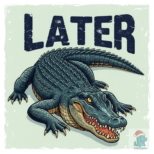 Later Alligator Retro Animal - DTF Transfer