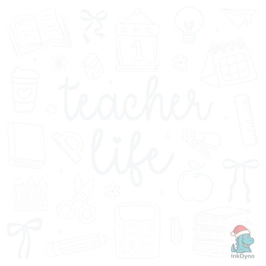 Teacher Life Teach Coquette Pink Doodle - DTF Transfer
