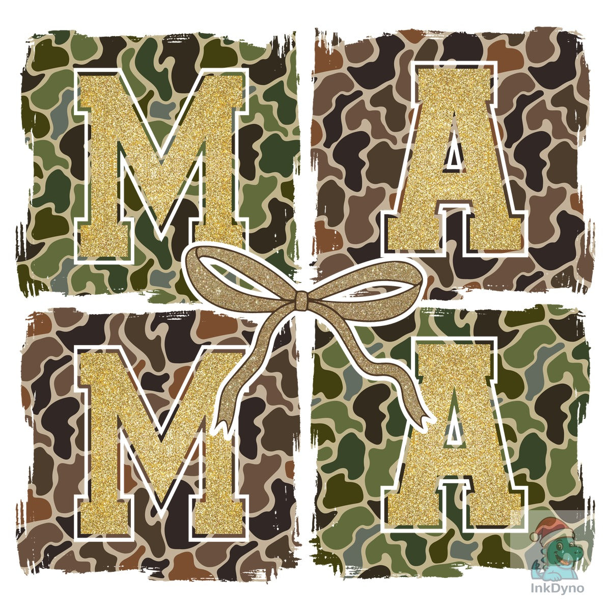Camo MAMA Green Brown Camouflage