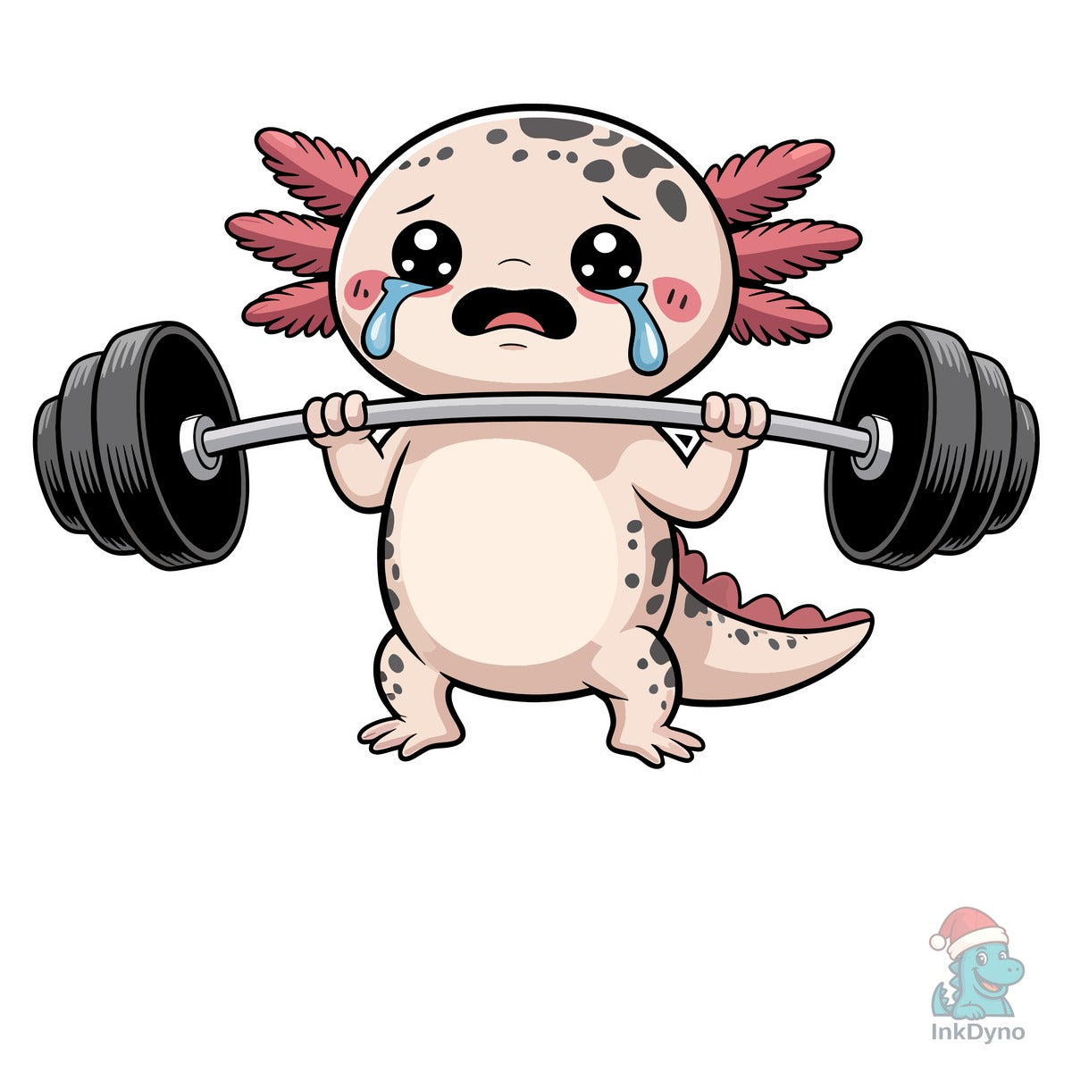 Gym Workout Axosquatl Axolotl T-Shirt