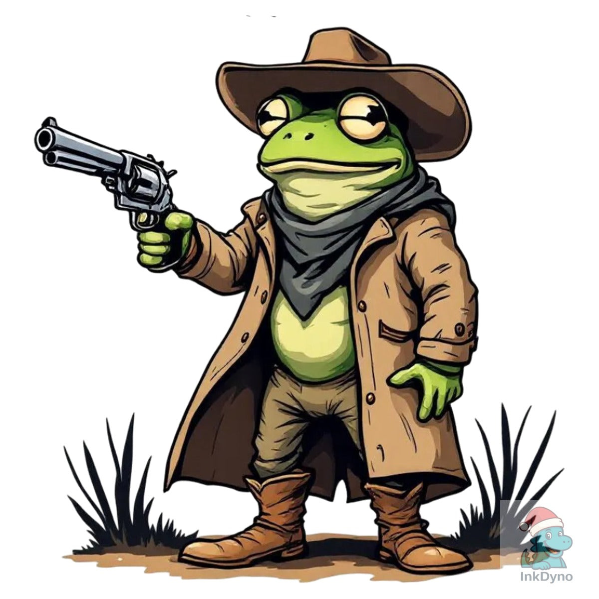 Wild West Frog in Cowboy Outfit
