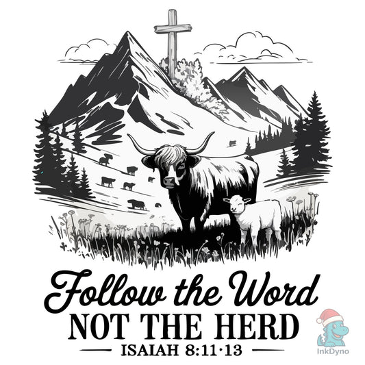 Follow the Word - Christian Mountain - DTF Transfer