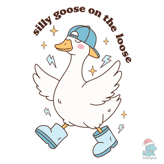 Silly Goose on the Loose Boy Cutfile - DTF Transfer