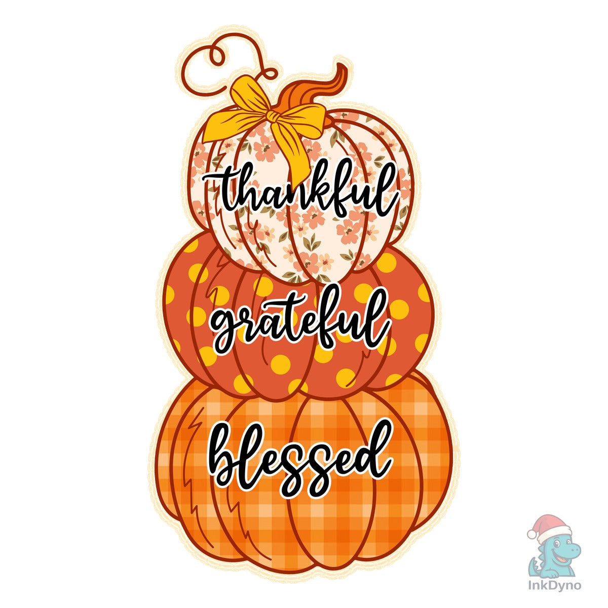 Thankful Grateful Blessed Pumpkin