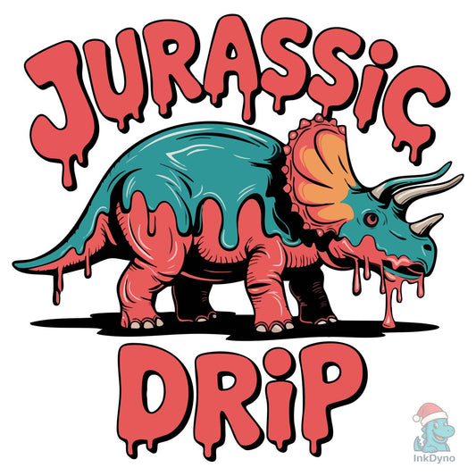 Jurassic Drip - Funky Dino Art - DTF Transfer