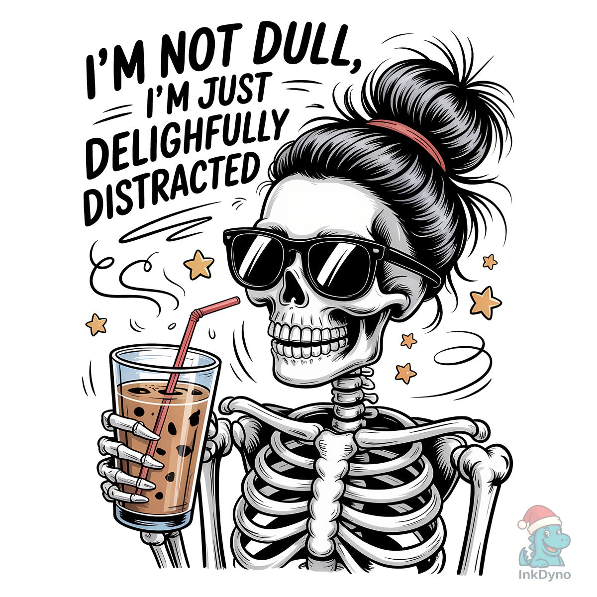 Funny Skull Coffee Lover Sarcastic Shirt