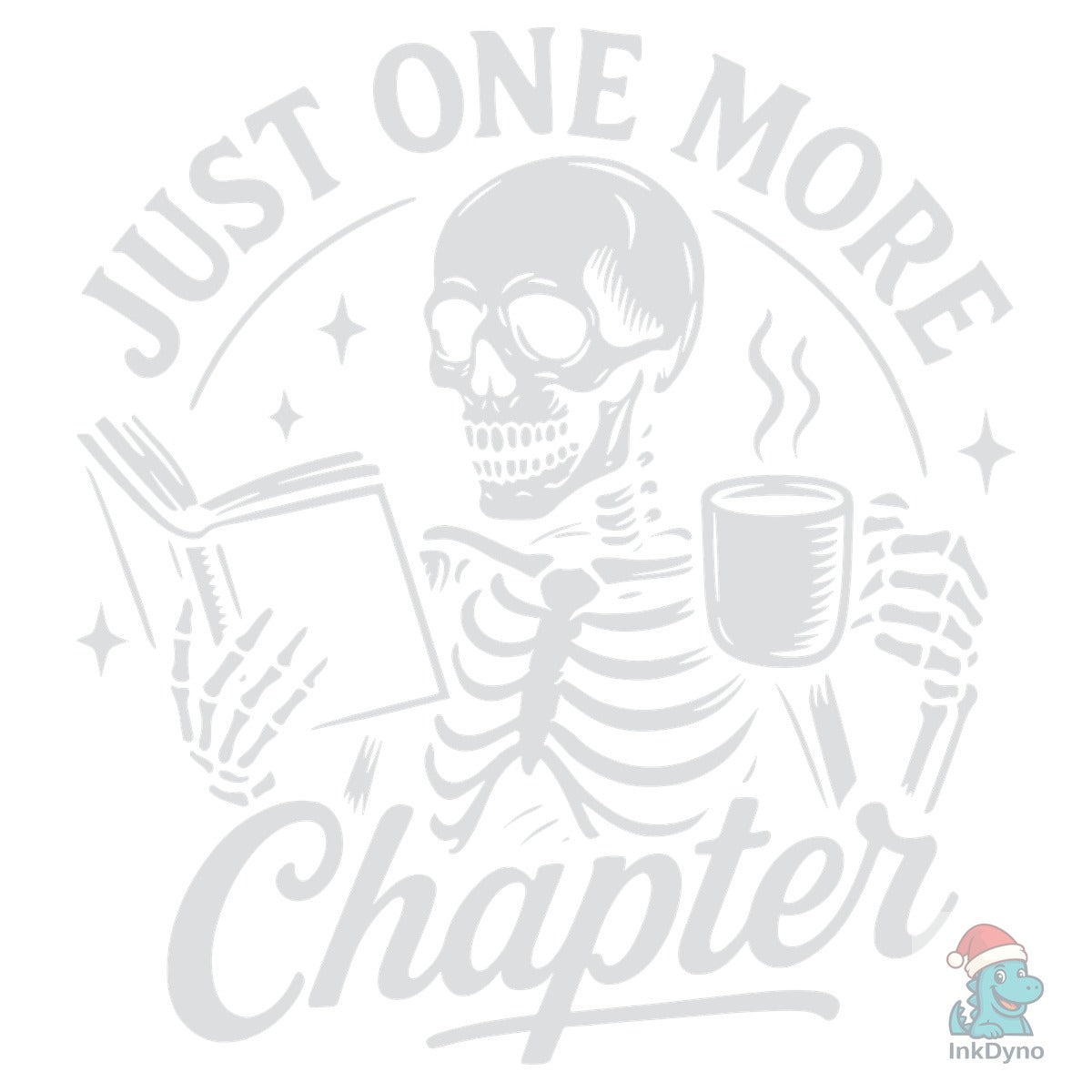 Just One More Chapter Skeleton Book
