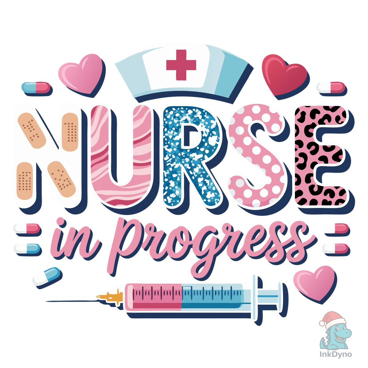 Nurse in Progress Medical Themed Design