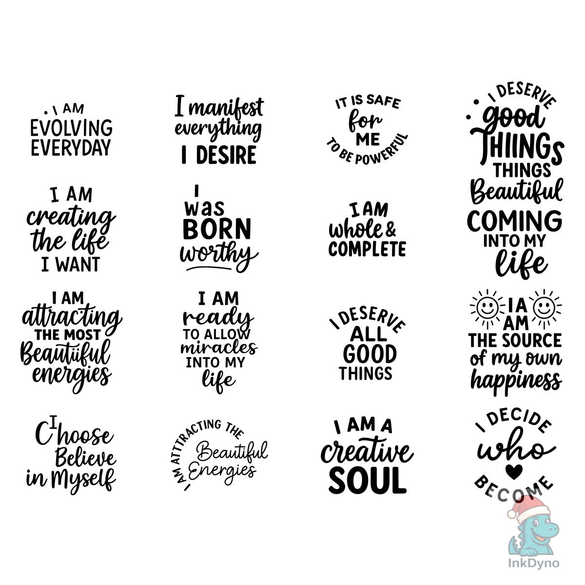 Affirmation Quotes T Shirt Design