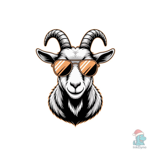 Cool Goat T-Shirt Design - DTF Transfer