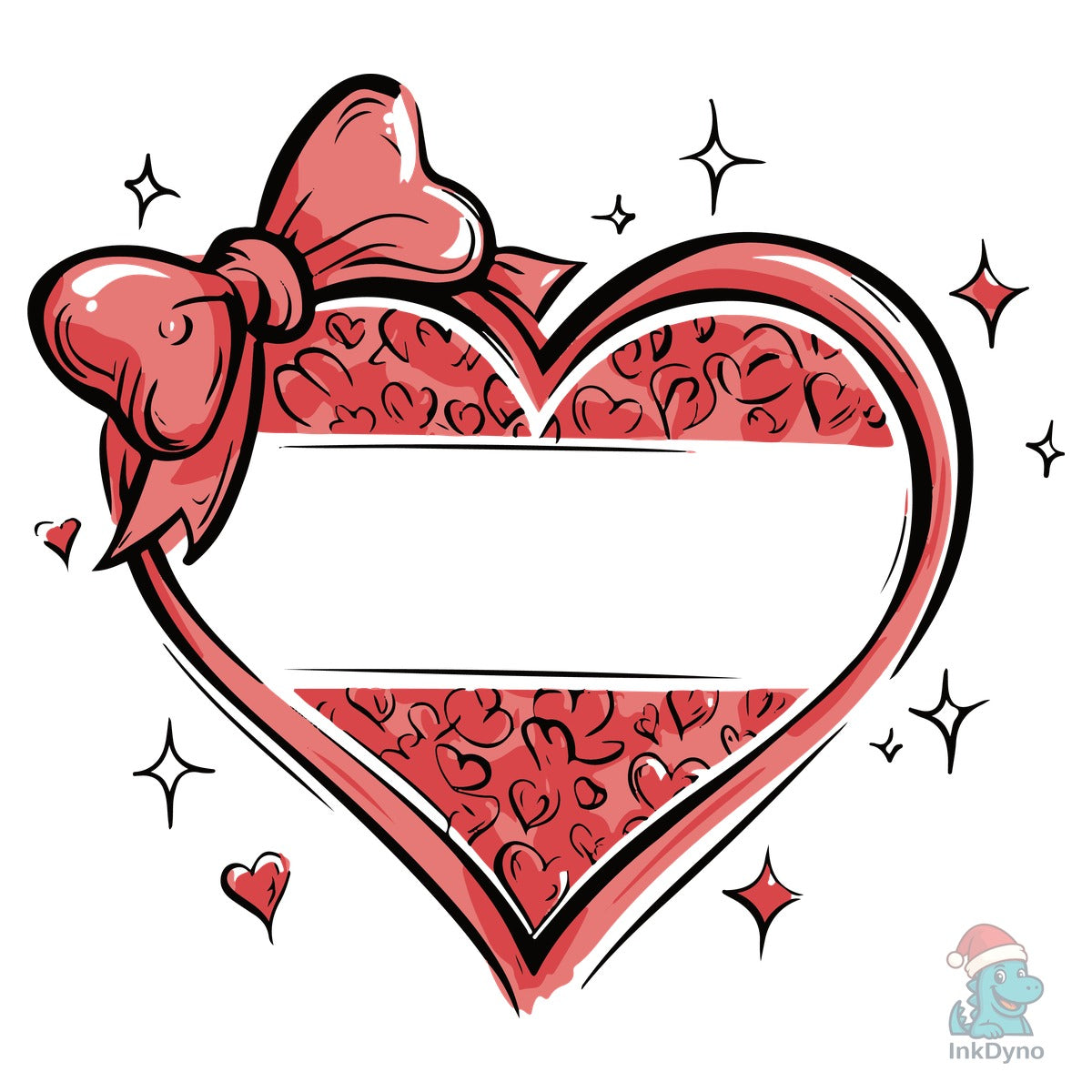 Coquette Heart Split Monogram