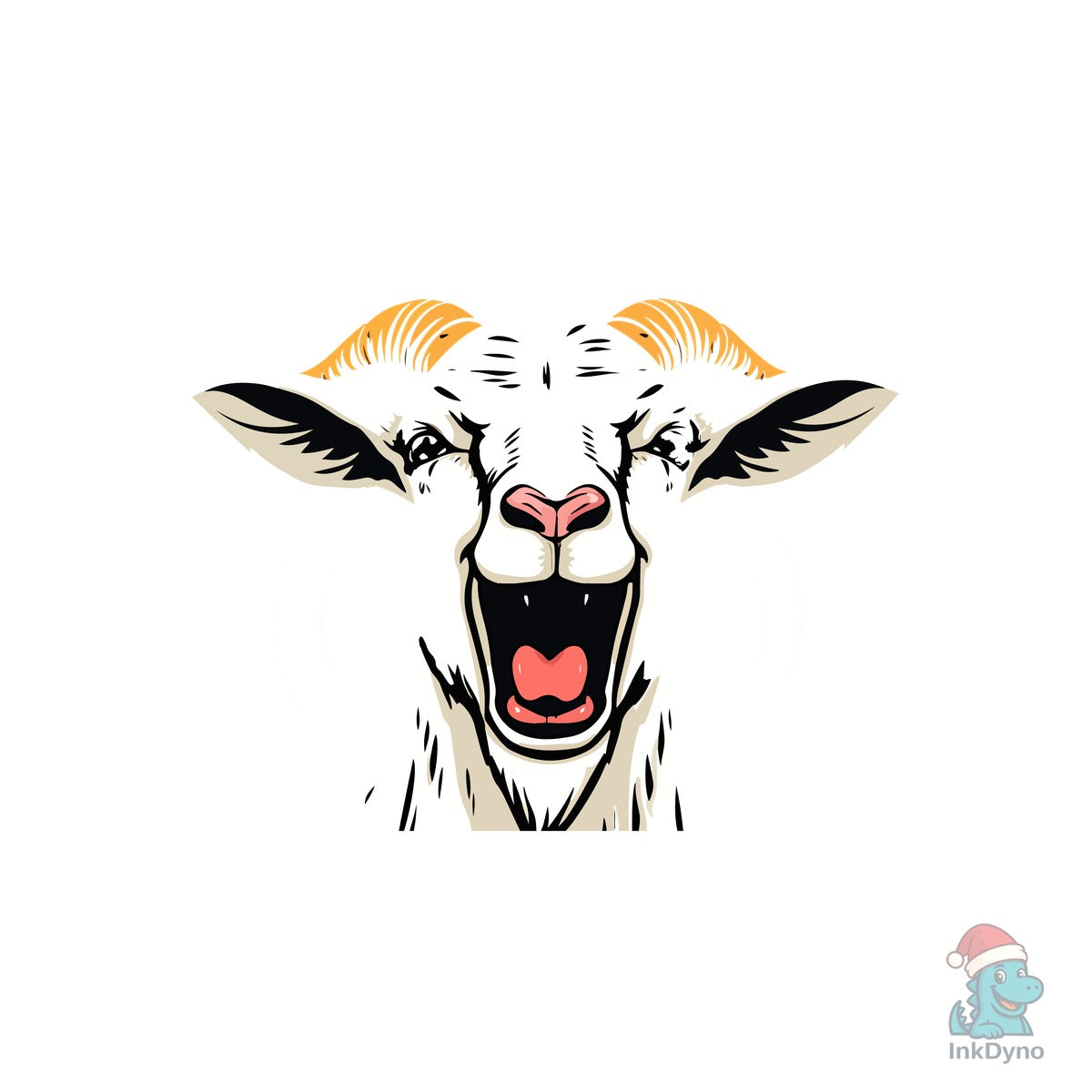 Screaming Goat Quote T-Shirt Design
