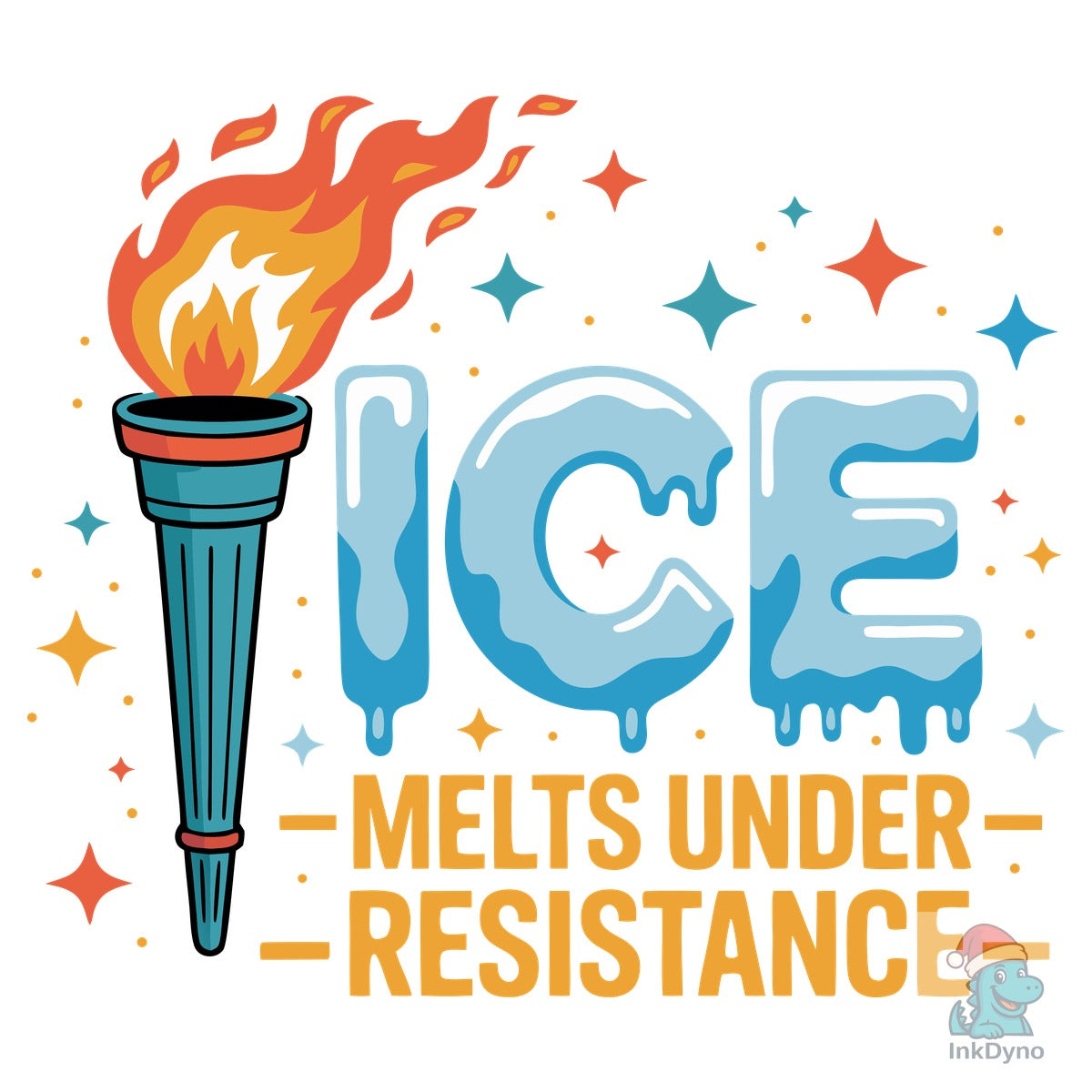 Ice Melts Under Resistance Illustration