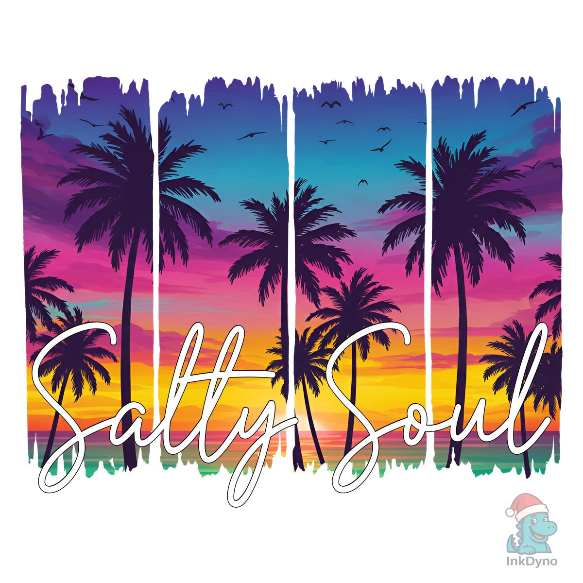 Summer Salty Soul Beach Sunset Palm