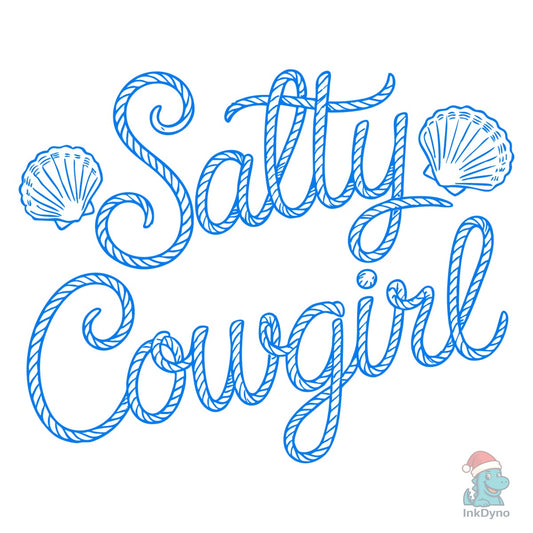 Summer Salty Cowgirl Retro Western - DTF Transfer