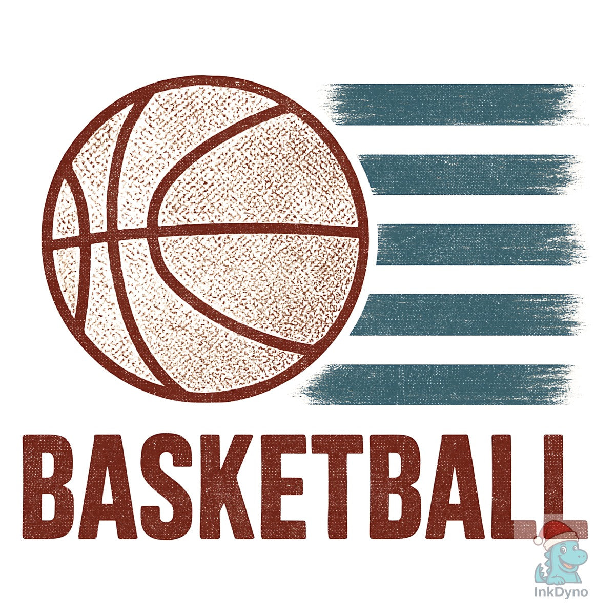 Retro Grunge Basketball