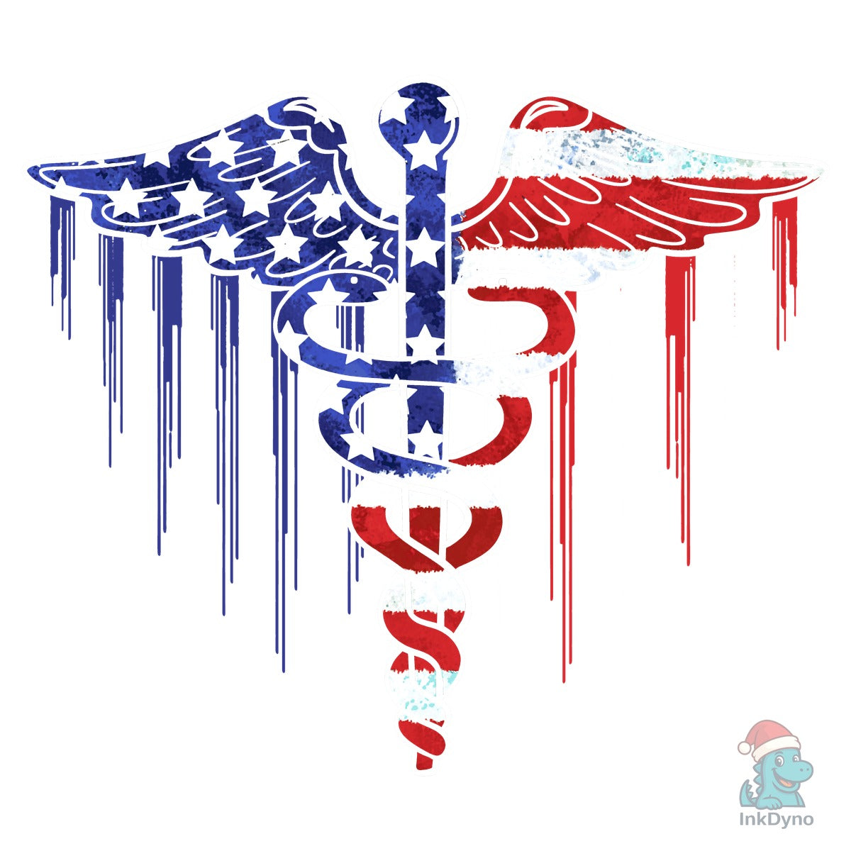 American Flag Caduceus 4th of July