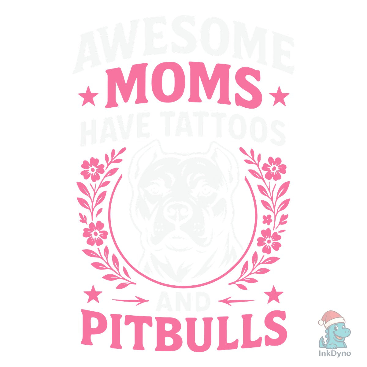 Awesome Moms Pitbull Terrier T-Shirt