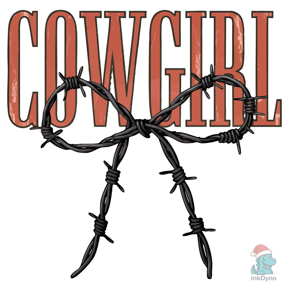 Edgy Cowgirl Barbed Wire
