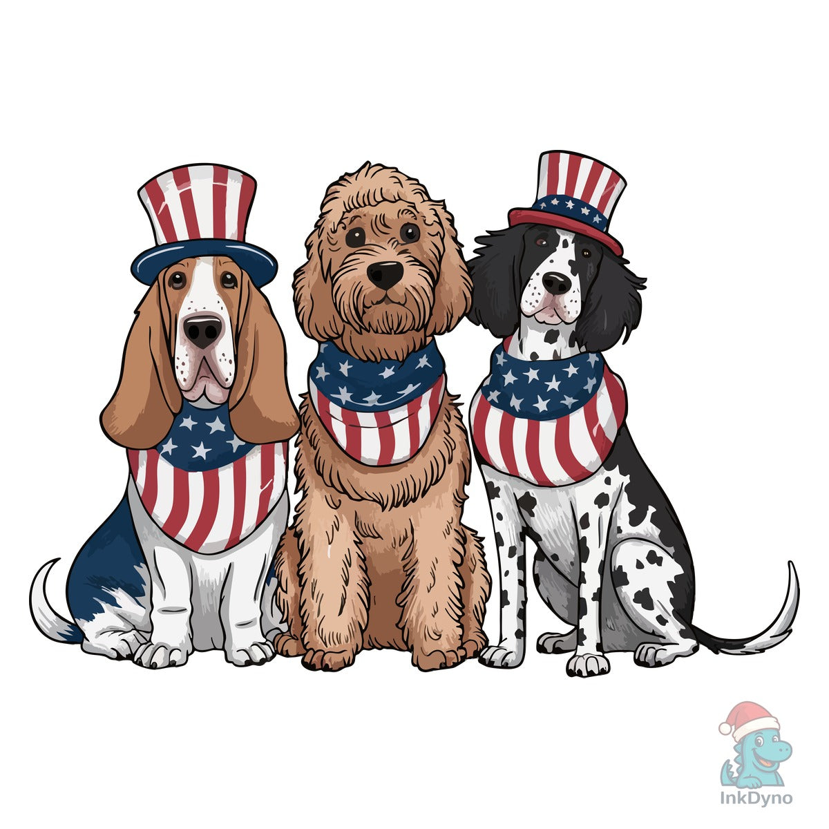 USA Bandana Dogs