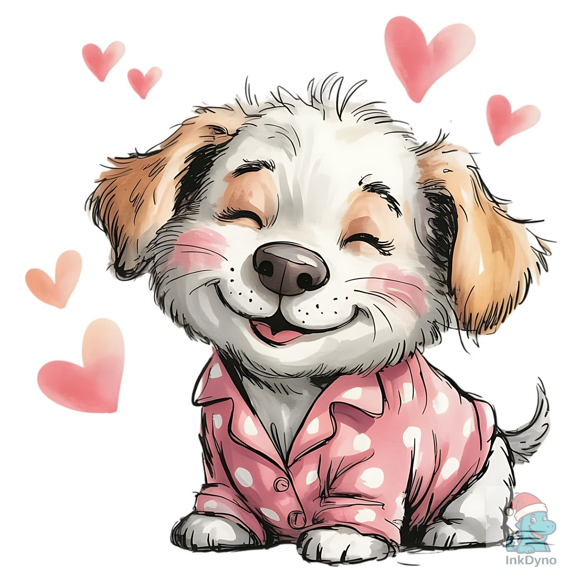 Cute Puppy in Pajamas Adorable Dog