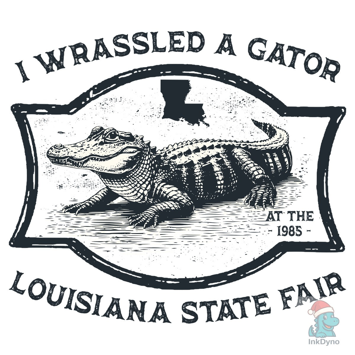 Retro Alligator Louisiana State Fair
