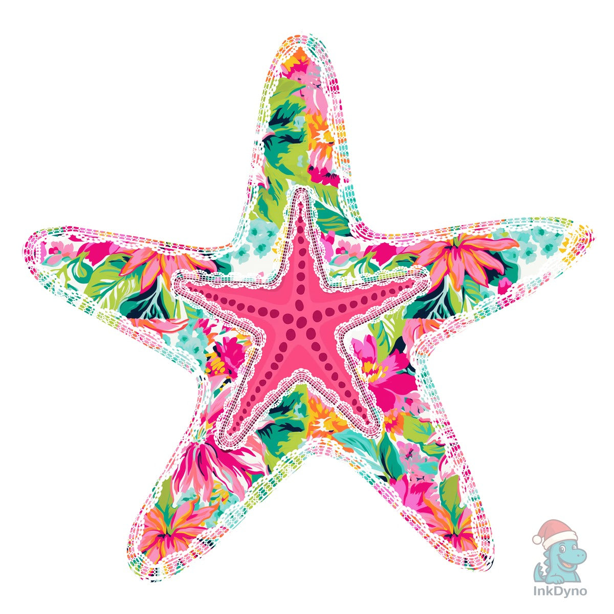 Preppy Summer Starfish Beach