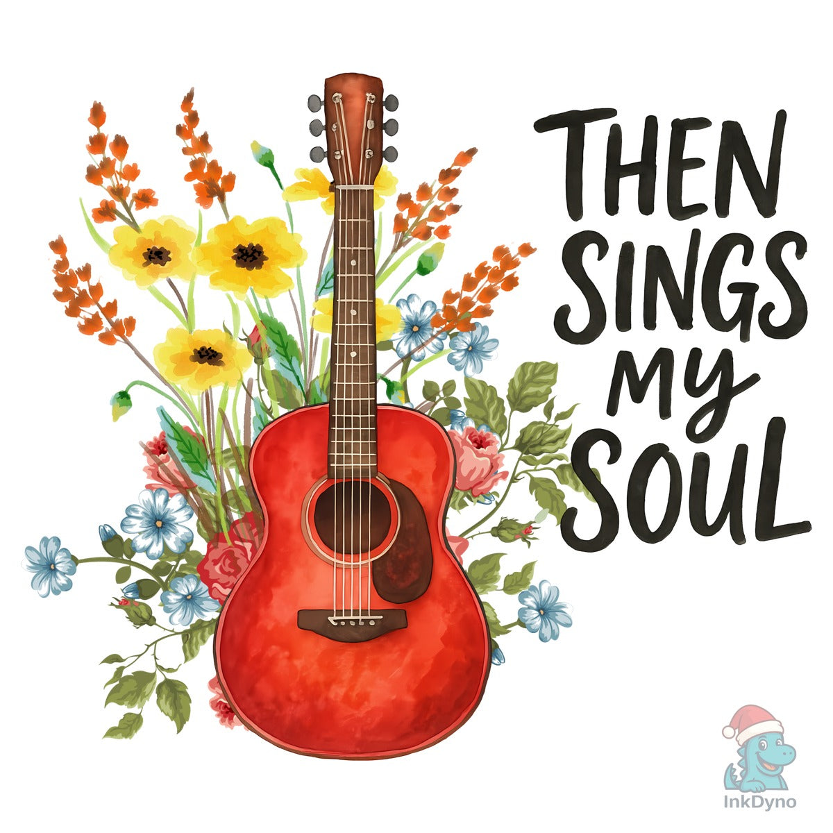 Then Sings My Soul Floral Guitar