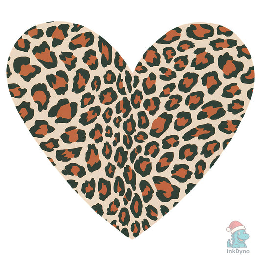Leopard Print Heart Shirt - DTF Transfer
