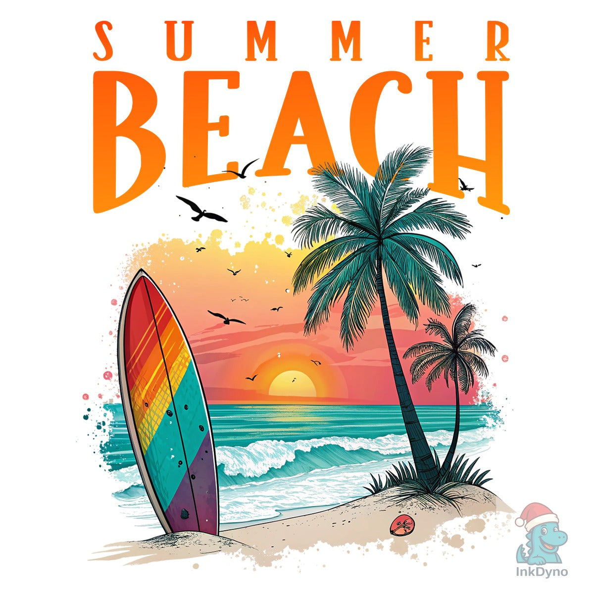 Surf Wave Summer Beach Shirt Summer