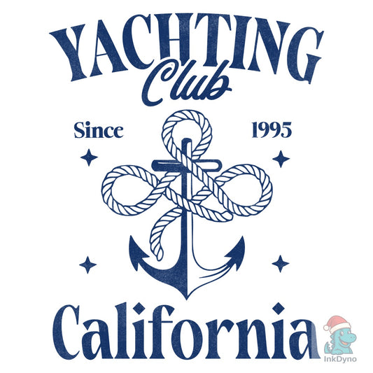 Retro Summer Yacht Club California - DTF Transfer