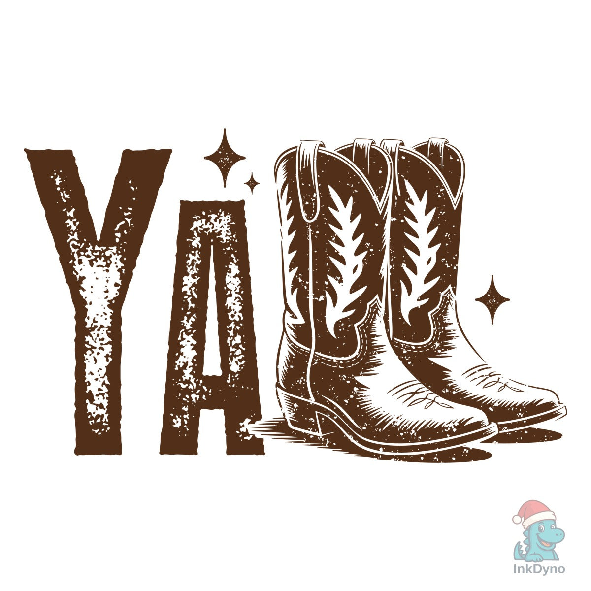 Y'all Cowboy Boots Western Graphic