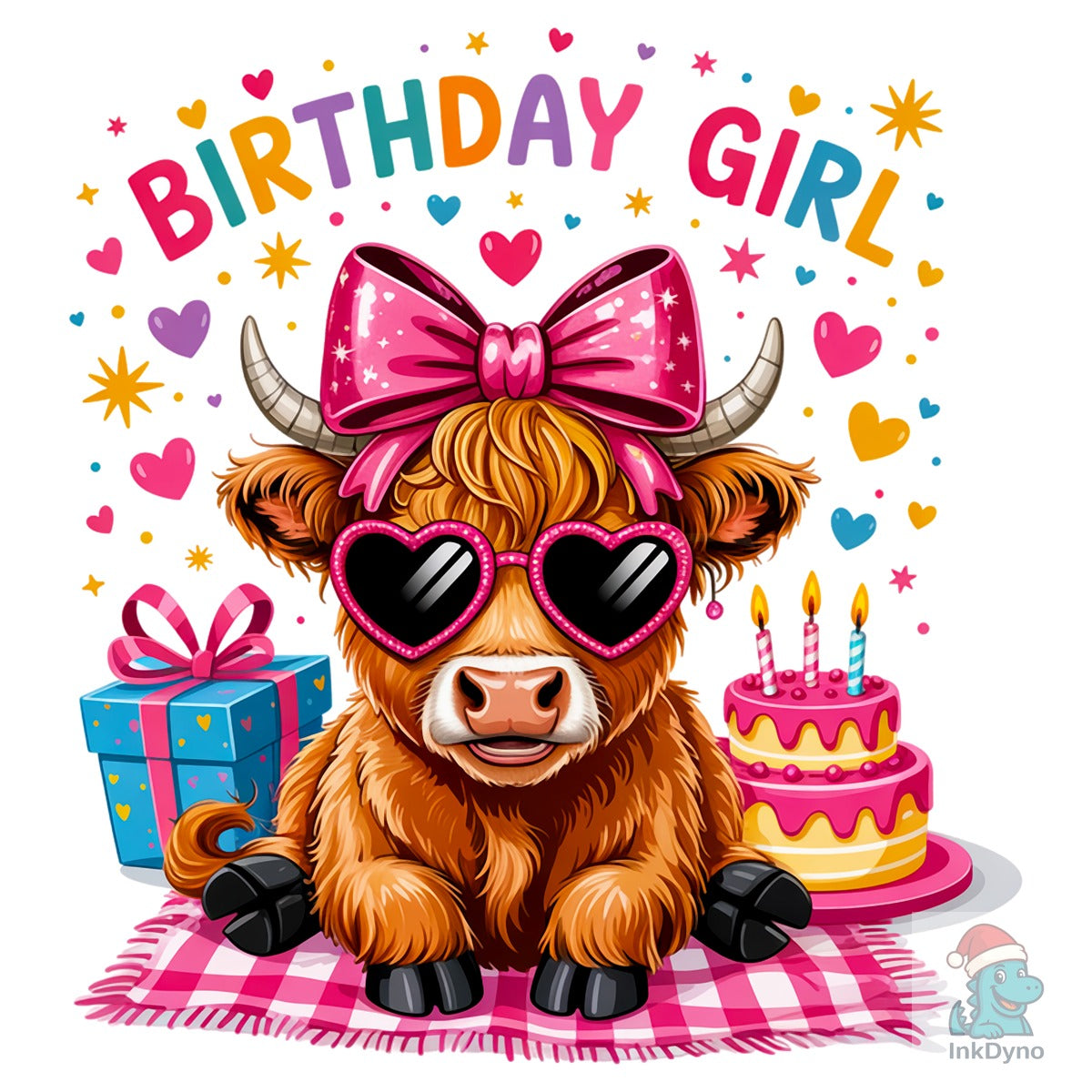 Birthday Highland Cow