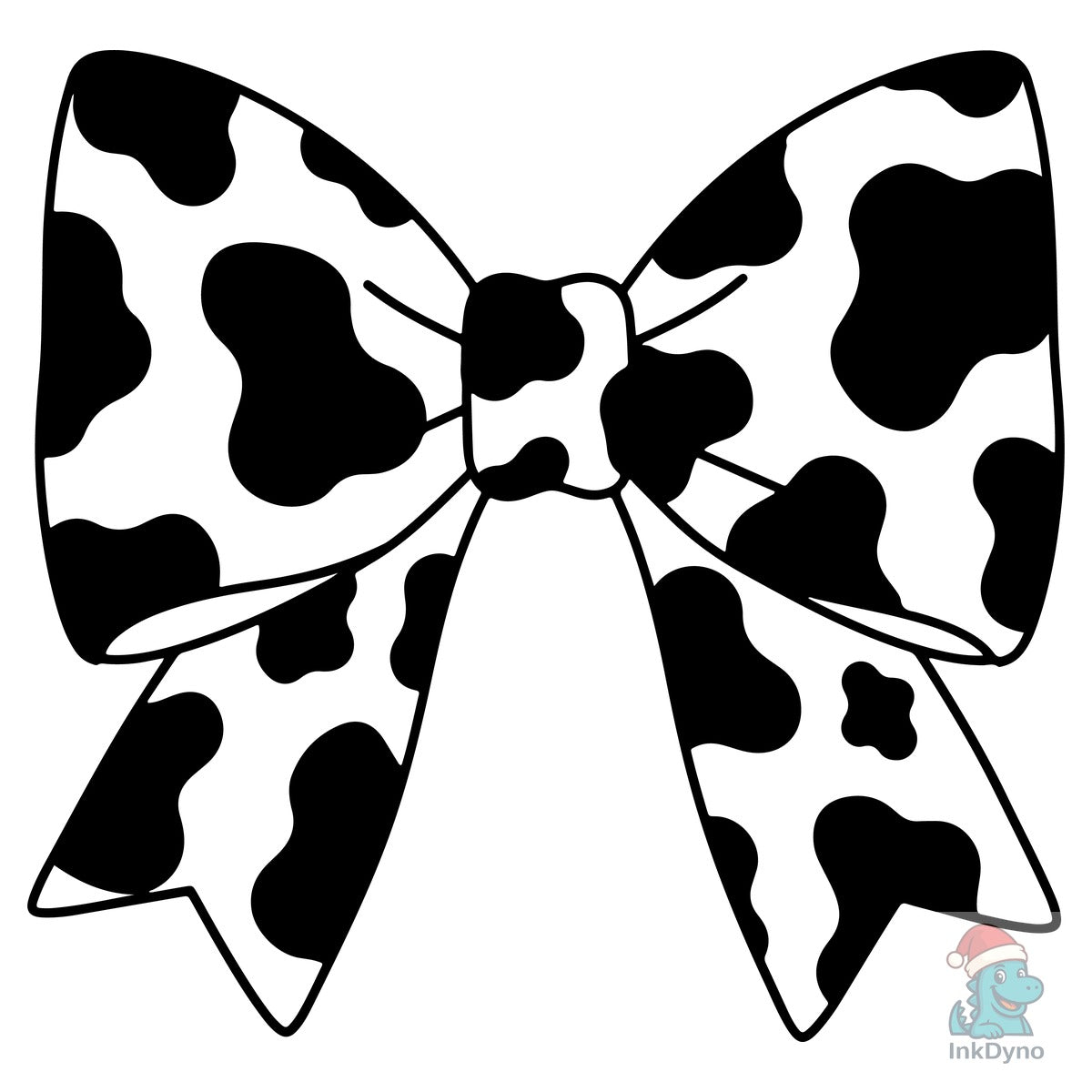 Coquette Cow Print Bow
