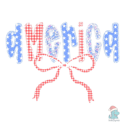 Preppy America Coquette 4th of July - DTF Transfer