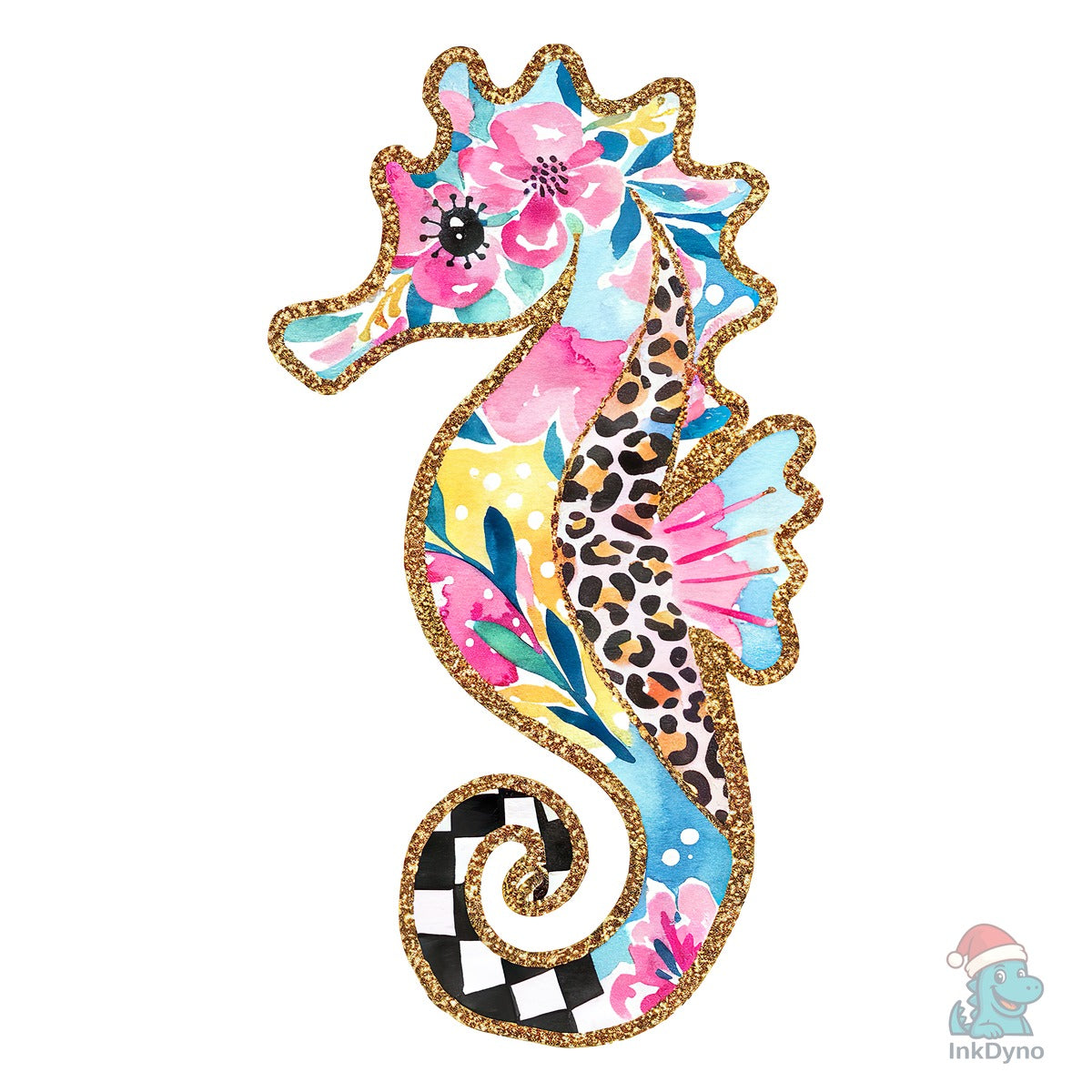 Retro Summer Seahorse Iron-On
