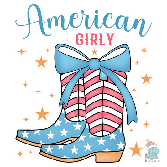 American Girly Coquette 4th of July - DTF Transfer