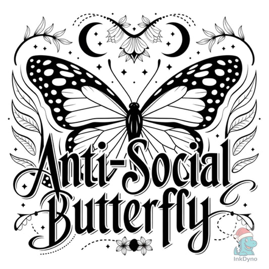 Anti-Social Butterfly Gothic - DTF Transfer