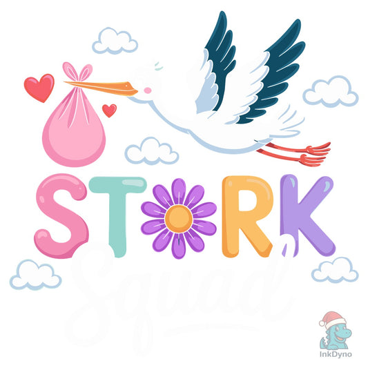 Funny Stork Labor and Delivery Nurse - DTF Transfer