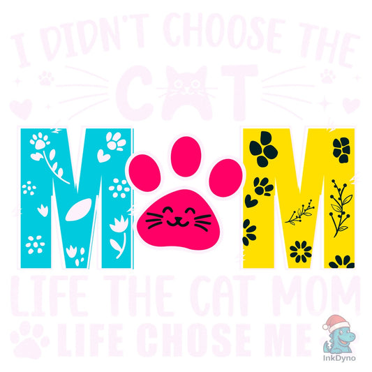 Funny Cat Mom Life - DTF Transfer
