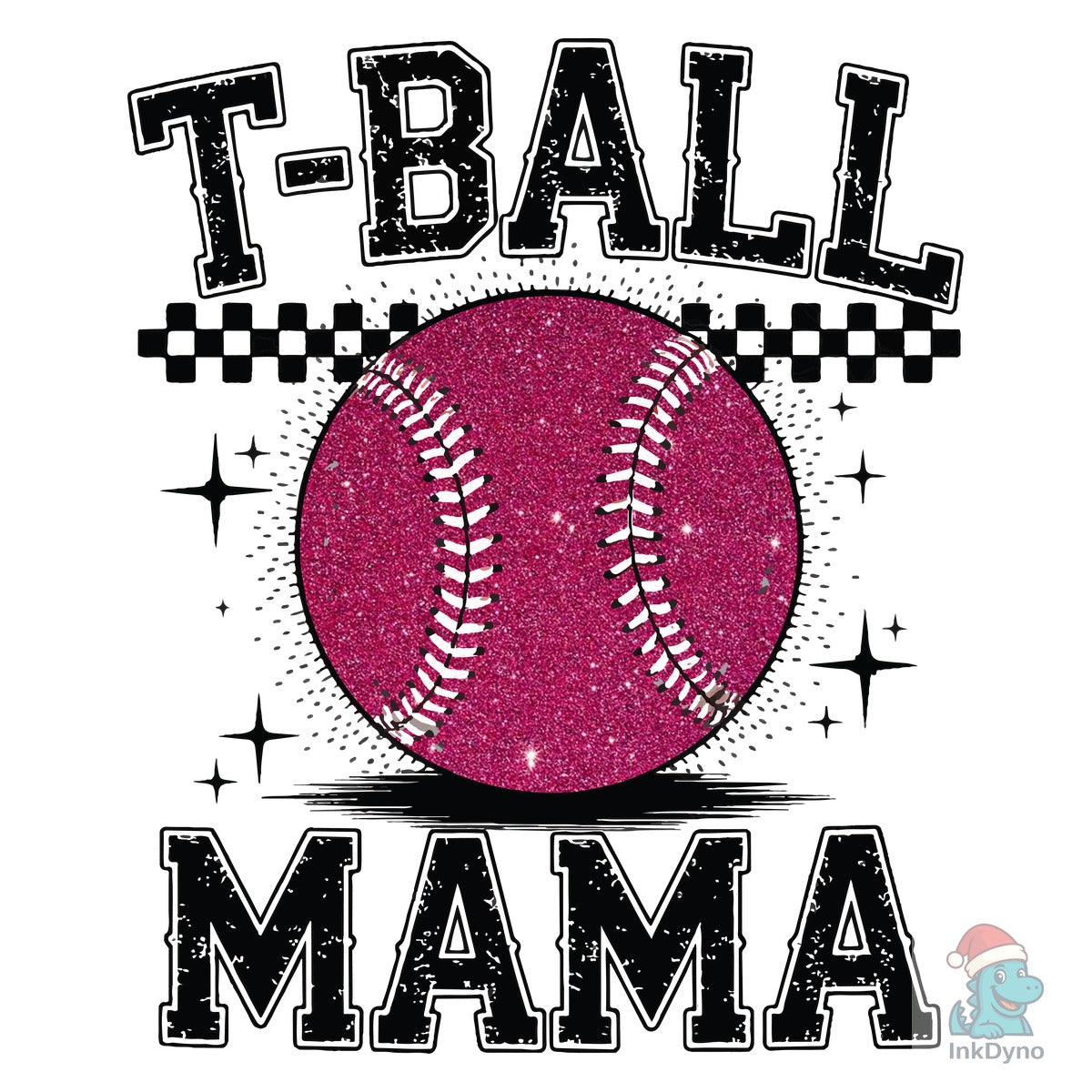 T Ball Mama Shirt Glitter Baseball