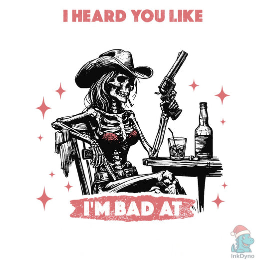 Cowgirl Skeleton Shirt - DTF Transfer