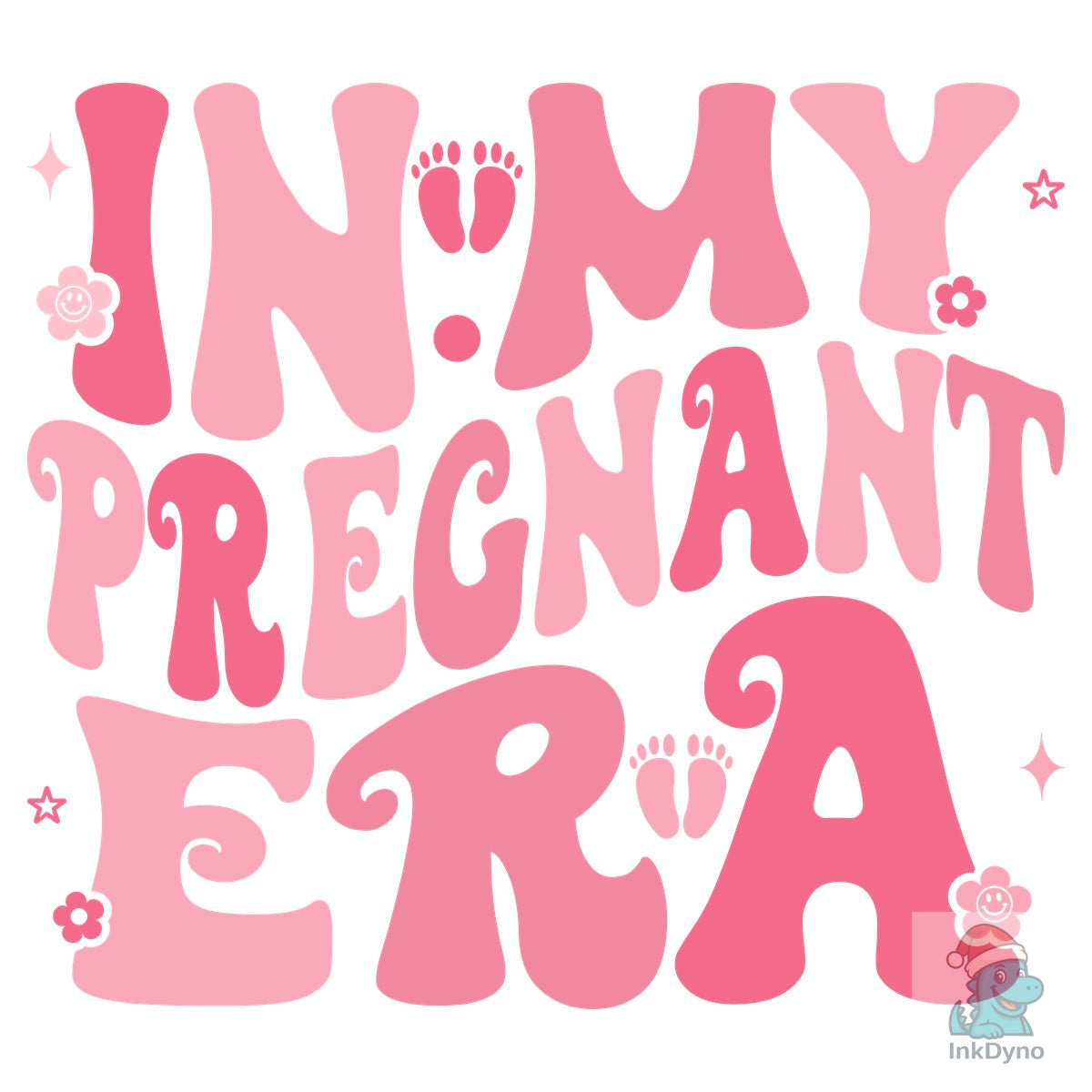 Fun Pink Pregnancy Announcement Tee