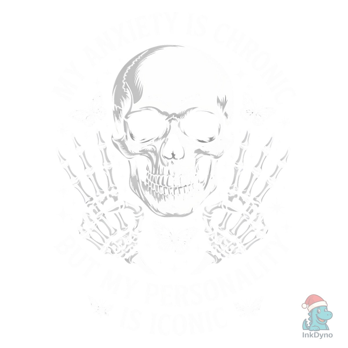 Funny Vintage Sarcastic Skull Tee